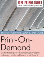 Quick & Easy Guide to Print on Demand